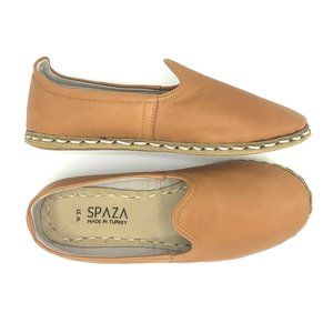 New Sabah Style Womens Yemeni Flat Tan Leather